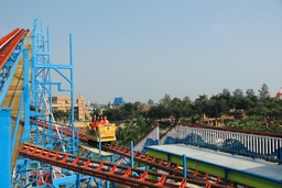 Blue World Theme Park Logo